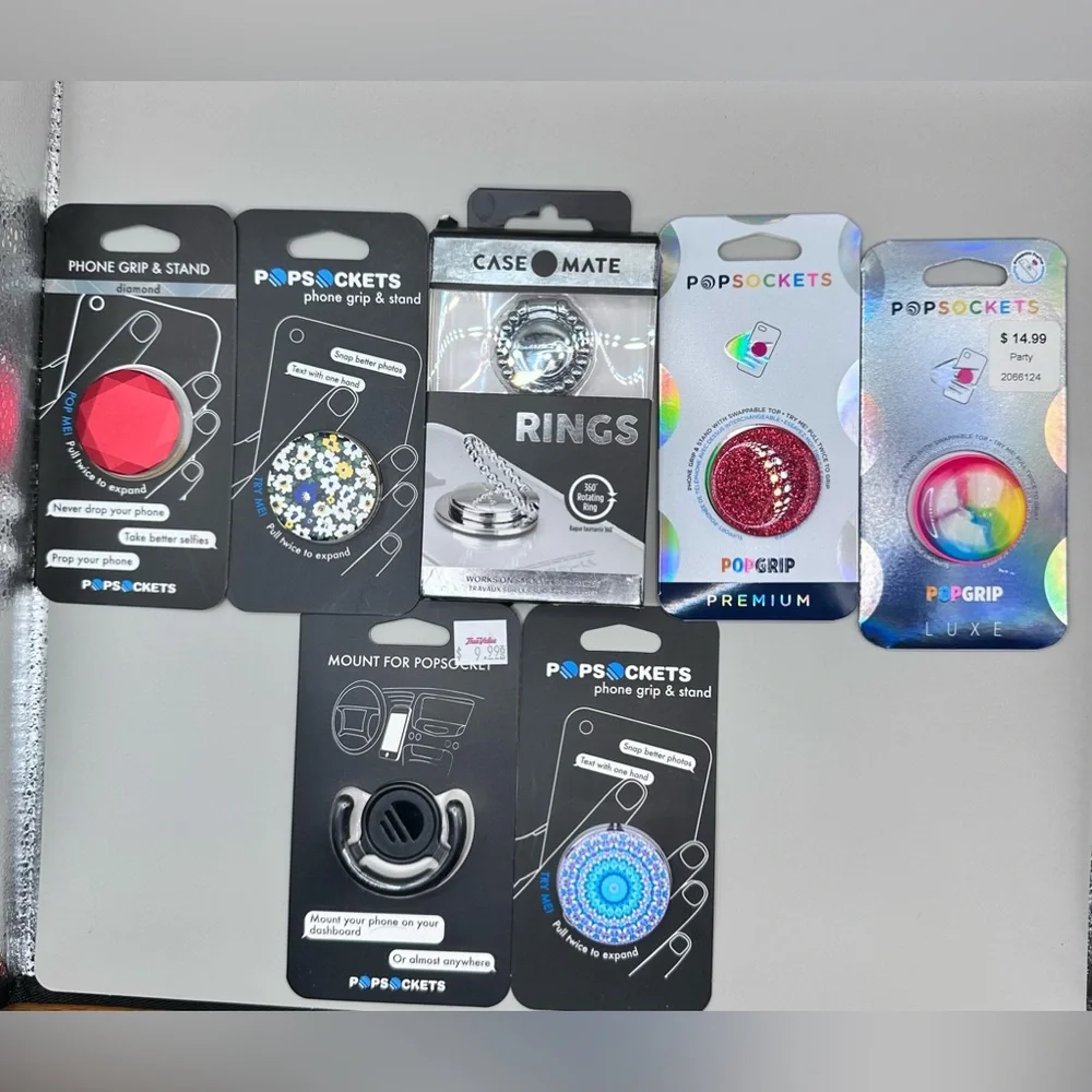 POP SOCKET 💥 Bundle of 5 plus free Mount and free Case Mate Ring